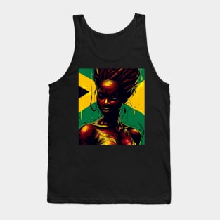 Rasta jamaica woman Tank Top